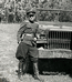 Капитан В.А.Алехин у лендлизовского "Доджа 3/4", на котором я впервые поехал самостоятельно. 1952.